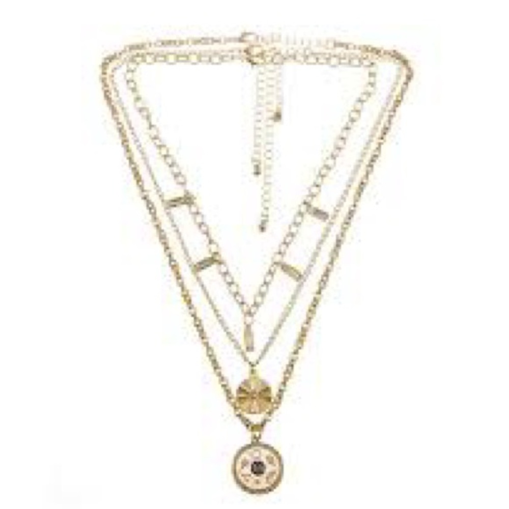 Rachel Roy 3 Pc Necklace Set Good Fortune NIB